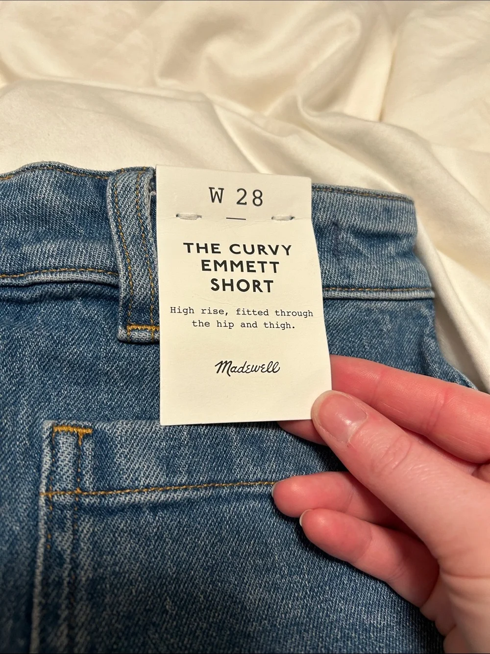 Madewell Front-Pocket Denim Shorts - Blue